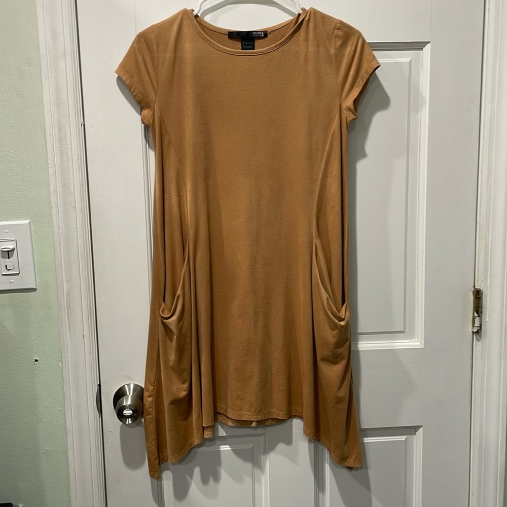 Tan swing dress